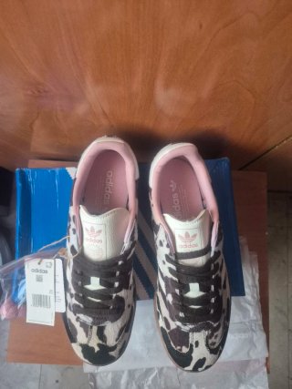 Adidas Zapatillas Animal Print Beige/Negro