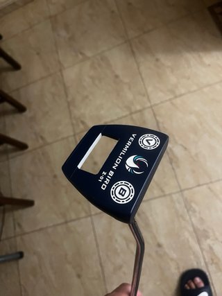 Putter de golf blanco y negro