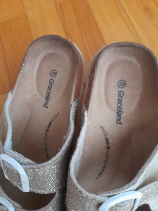 Sandalias Graceland Talla 39 Doradas