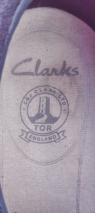 Zapatos Clarks Ante Azul Marino 42.5 Hombre