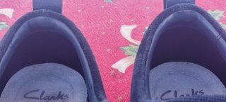 Zapatos Clarks Ante Azul Marino 42.5 Hombre