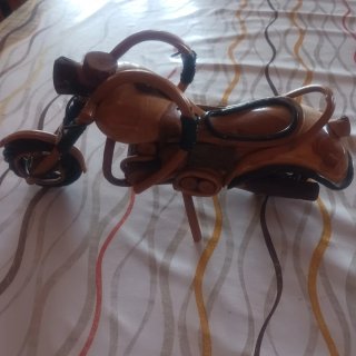 Moto Decorativa in Legno