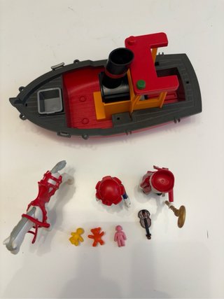 Playmobil Barco Vapor con Caballo
