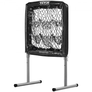 Red de béisbol de 9 agujeros, equipo de entrenamiento de béisbol y sóftbol de 28"x27" para práctica de bateo y lanzamiento, ayuda de entrenamiento ajustable en altura de alta resistencia con zona ...