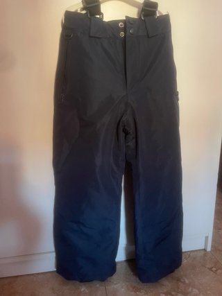 Pantalones de esquí azules con tirantes