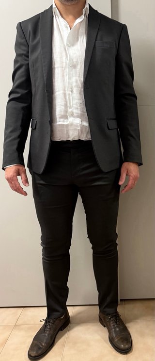 Abito completo uomo David Naman marrone caffè
