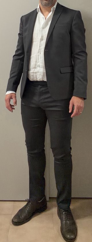 Abito completo uomo David Naman marrone caffè