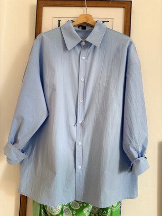 Camisa oversize azul