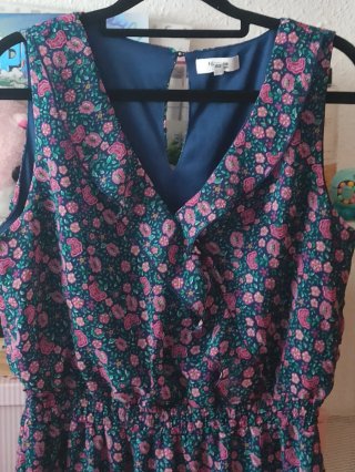 Vestido corto floral verano
