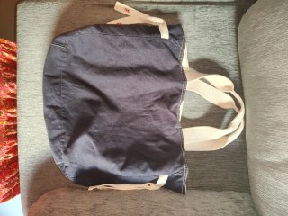 Bolso Tote Tommy Hilfiger Azul y Crema