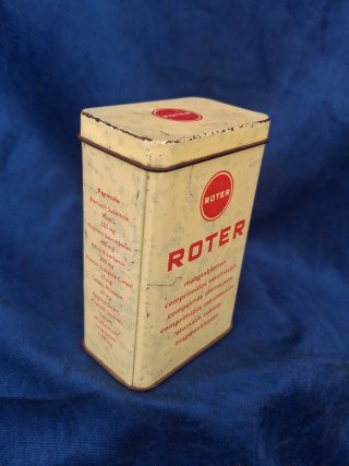 Lata Farmacia Vintage Roter