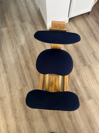 Silla ergonómica madera negra