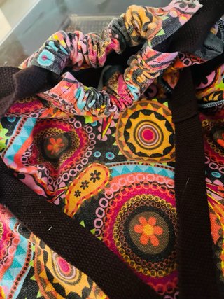 Mochila Multicolor Estampada desigual