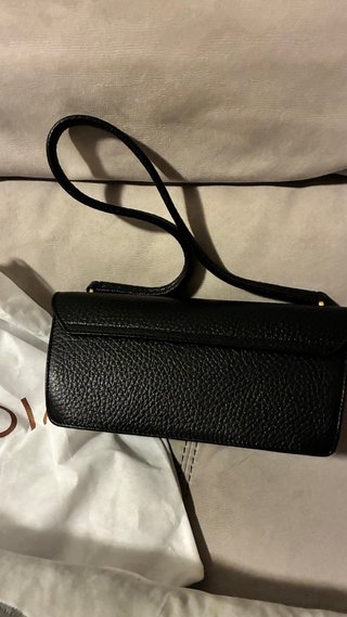 Arcadia Bag in Vera Pelle Nera – Made in Italy –