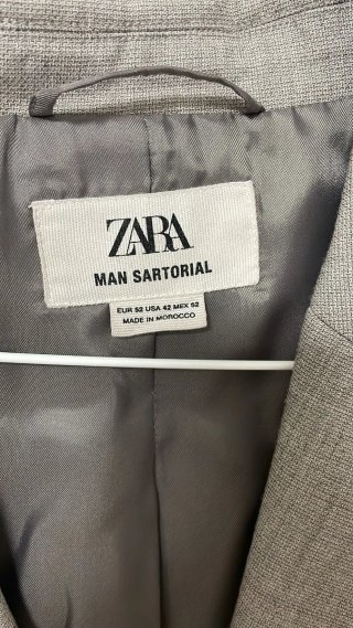 Traje Zara Man Sartorial Gris (leer descripción)