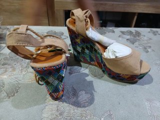 Sandalias cuña Primavera mujer