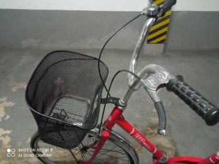 Bicicleta BH clásica roja con cesta