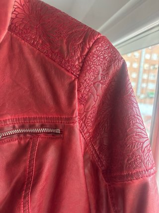 Cazadora roja con forro