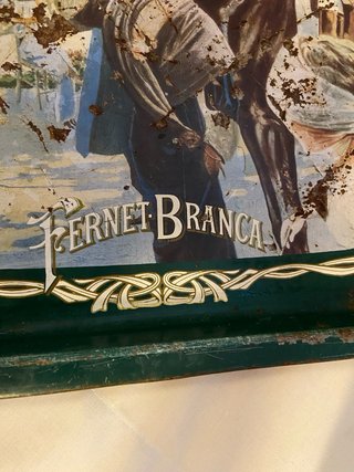 Vassoio Vintage Pubblicitario Fernet Branca