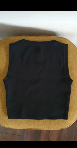 Crop top nero Zara