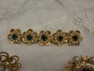 Aderezo Fallera Adulta Oro y Perlas