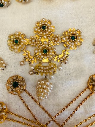 Aderezo Fallera Adulta Oro y Perlas