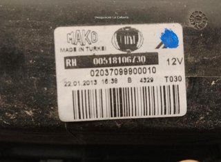Piloto tras der fiat 02037099900010 doblo 20083380