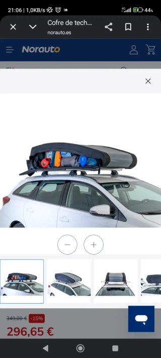 Cofre de techo plegable Norauto 540L
