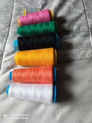 Lote de hilos para coser