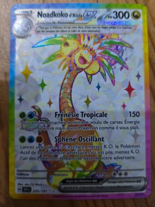Carta Pokémon Noadkoko d'Alola EX Téracristal