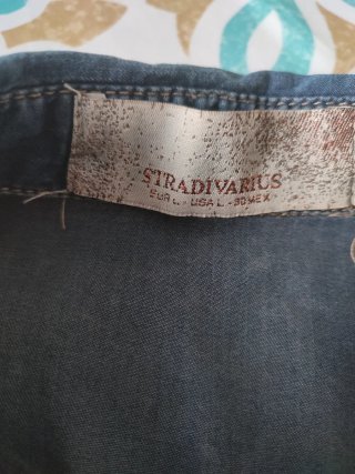 Camisa vaquera Stradivarius Talla L