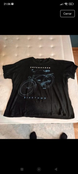 Camiseta Copenhagen Biketown Negra