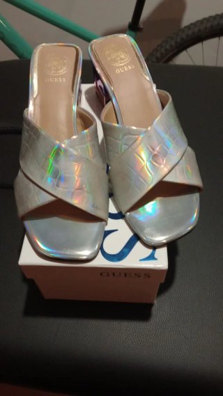 Sandalias Guess Tacón Multicolor
