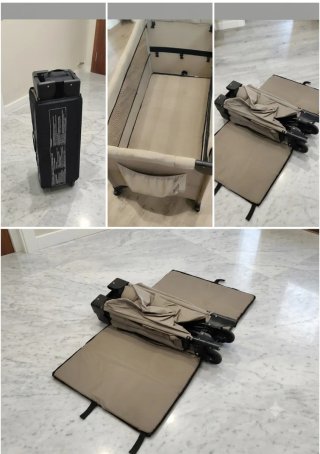 Cuna de viaje plegable Nonona
