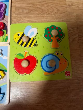 Puzzles de Madera Infantiles (3 uds)