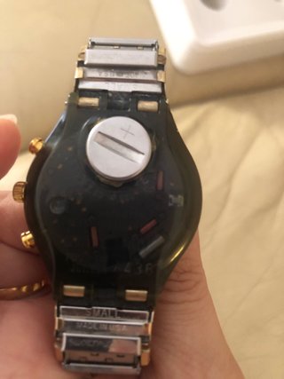 Orologio Swatch Chronograph Oro Nero