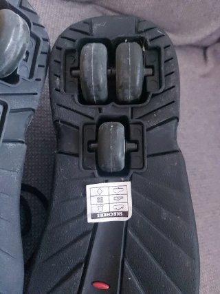 Zapatillas 3 Wheelers Negras con Ruedas