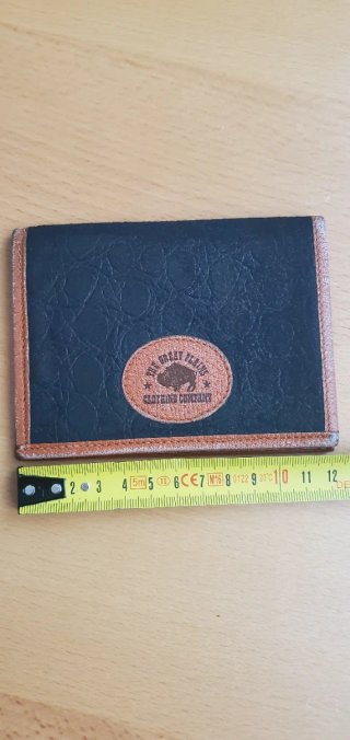 Portafoglio vintage pelle The Great Plains anni 80