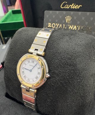 Cartier Santos Ronde Oro y Acero