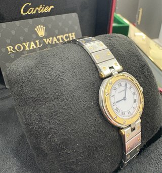 Cartier Santos Ronde Oro y Acero