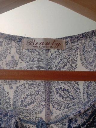 Blusa sin mangas estampada Talla M