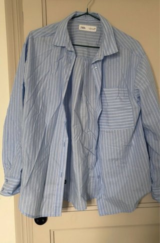 Camisa Zara Rayas Azules