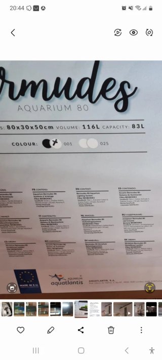 Acuario 100L con accesorios