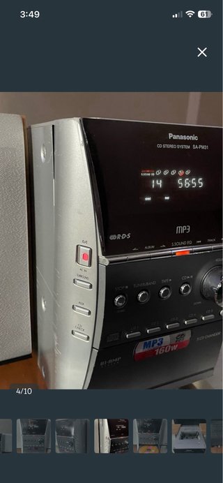 Minicadena Panasonic SA-PM31 MP3 5 CD Casete