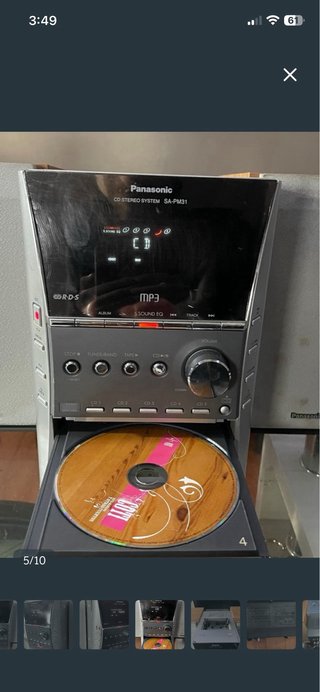 Minicadena Panasonic SA-PM31 MP3 5 CD Casete