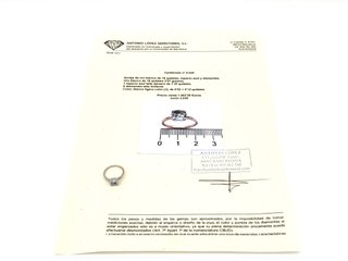 E1813223-0    Sortija Oro 18k Con Topacio