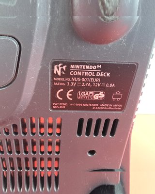 Nintendo 64 Console - Nero - Controller Grigio