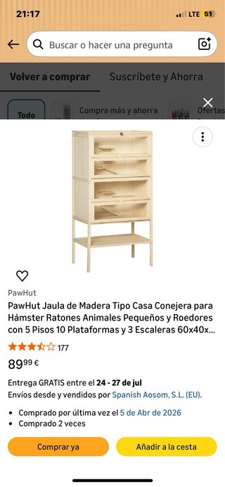 Jaula madera roedor multi-nivel Precio negociable
