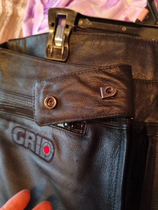 Pantalones Moto Cuero GRID Negros