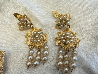 Aderezo Fallera Adulto Perlas y Oro